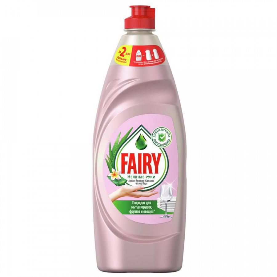 Средство для мытья посуды Fairy Нежные ручки Розовый жасмин и Алоэ Вера 650 мл