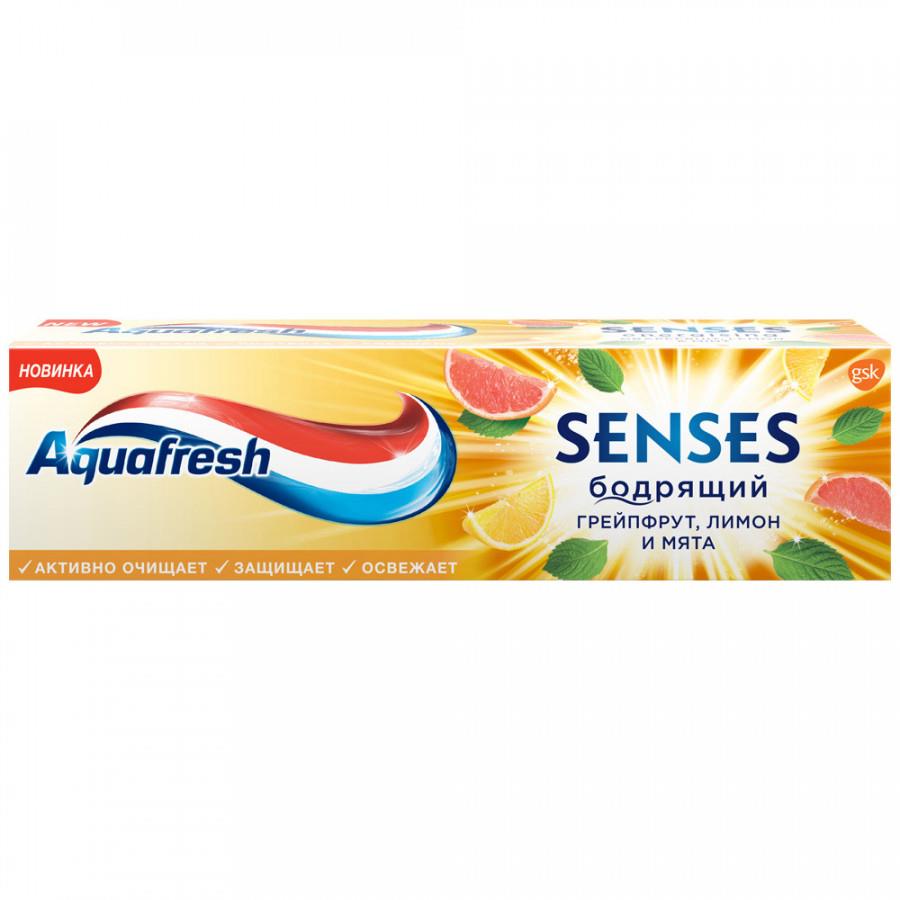 Зубная паста Aquafresh Senses Бодрящий Грейпфрут 75 мл