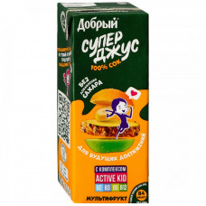 Сок Добрый мультифруктовый Active kid обогащенный витаминным комплексом 0.2 л