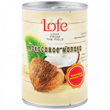 Молоко кокосовое Lofe с ключом 20% 400 г