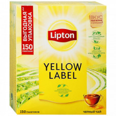 Чай Lipton Yellow Label черный 150 пакетиков по 2 г Чай Lipton Yellow Label черный 150 пакетиков по 2 г
