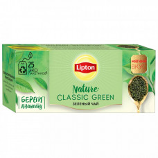 Чай Lipton Green Classic Tea зеленый 25 пакетиков по 1.7 г Чай Lipton Green Classic Tea зеленый 25 пакетиков по 1.7 г