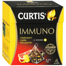 Чай Curtis Immuno черный средний лист 15 пирамидок