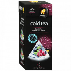 Чай Curtis Cold tea черный чай клюква асаи 12 пирамидок