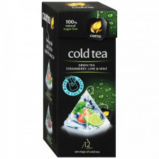 Чай Curtis Cold tea зеленый чай клубника лайм мята 12 пирамидок