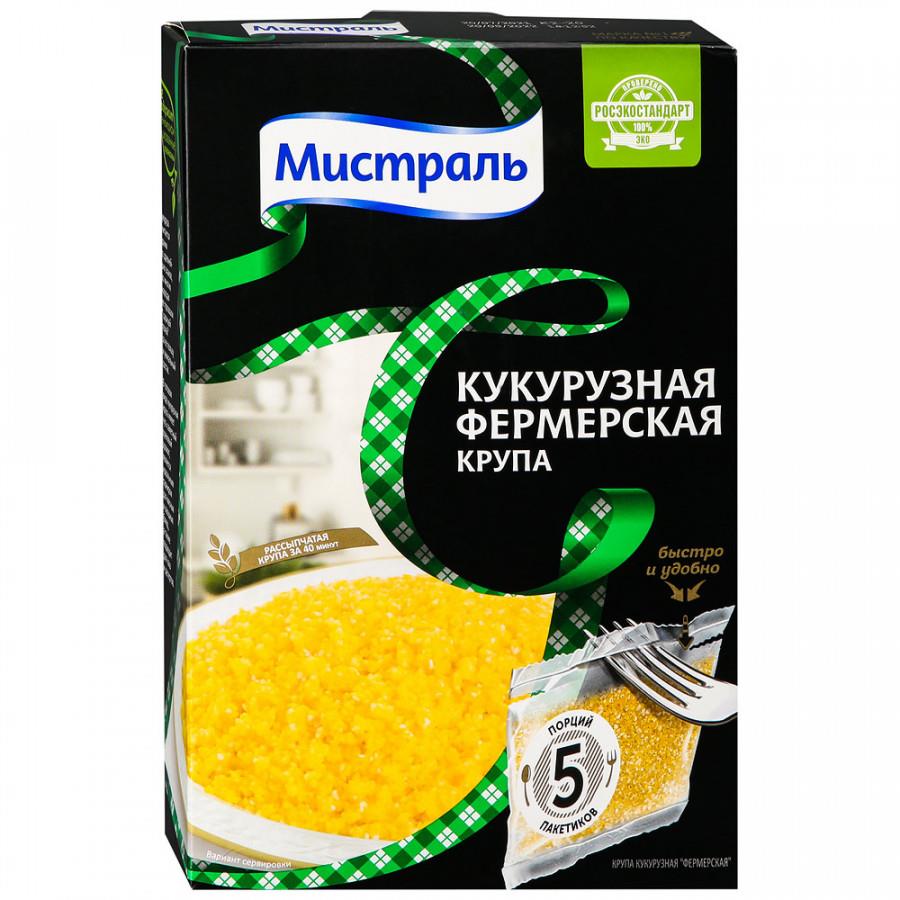 Крупа Мистраль кукурузная Фермерская 5 пакетиков по 80 г